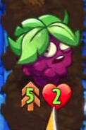 Wild Berry with the Double Strike trait due to Coffee Grounds' ability