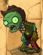 A fainted Cowboy Zombie