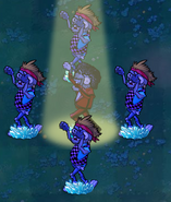 Frozen Dancing Zombie with Backup Dancers