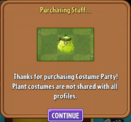 Purchasing Squash's Camo Bandana costume (11.2.1)