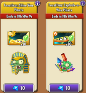 Shine Vine's piñata along with Explode-O-Vine's in the new store (Feastivus)
