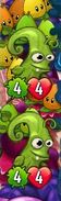 Two Magic Beanstalks on a lane due to Pair Pearadise's ability