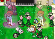 Dancing Zombies and Backup Dancers in Wall-nut Bowling 2