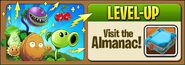 Peashooter in an advertisement for you to visit the Almanac