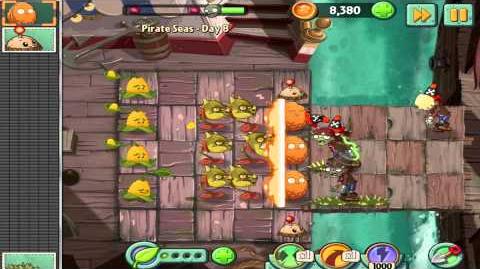 Plants vs Zombies 2 Pirate Seas Day 8 Walkthrough