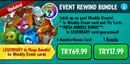 Plucky Clover on an advertisement for the Event Rewind Bundle
