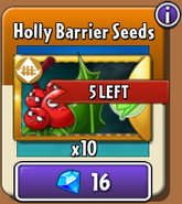 Holly Barrier's seeds in the store