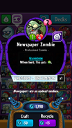 Newspaper Zombie's statistics