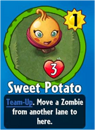 The player receiving Sweet Potato from a Premium Pack