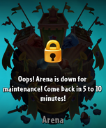 Arena during maintenance