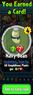 The player earning Navy Bean after completing the 4th step in Citron's Hero Quest