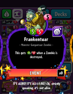 Frankentuar's statistics