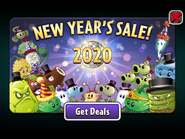 Two Magnifying Grasses in an advertisement of New Year's Sale 2020