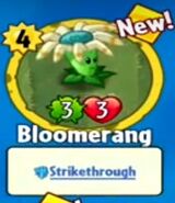 The player receiving Bloomerang from a Premium Pack (Pre-update 1.2.11)