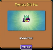 Unlocking Shadow-shroom's costume via Mystery Gift Box