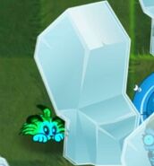 A Tiger Grass Cub in a Frozen block