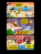The comic strip that appears when the player receives Neptuna
