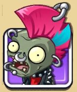 Punk Zombie's icon that appears when about to play a level including him