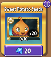Sweet Potato's seeds in the store (9.7.1, Gold)
