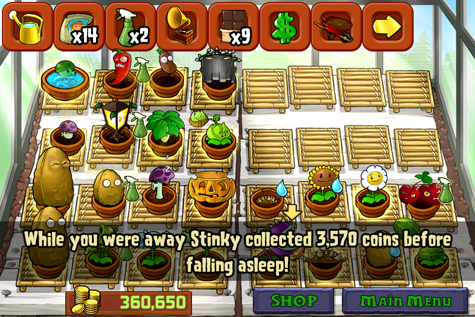 Zen Garden (Plants vs. Zombies 2), Plants vs. Zombies Wiki