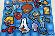 The Saturday Night Zombie magnet set including Roller Zombie and Blue Jumpsuit Dancer Zombie