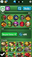 Green Shadow's icon in the Collection during the Games for Red update