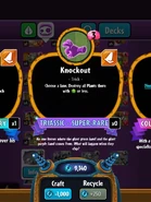 Knockout's statistics