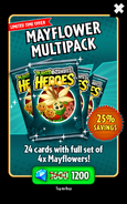 Mayflower in the advertisement for the Mayflower Multipack