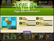 Pepper-pult being upgraded to Level 7