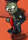 A Pogo Zombie without his arm