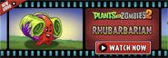 Rhubarbarian in an advertisement
