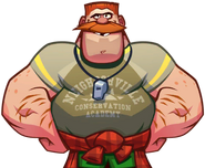 Douglas' excited/happy talk sprite