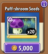 Puff-shroom's seeds in the store (9.7.1)