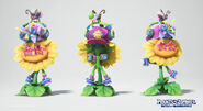 Concept model renders of the DJ Sunlit set (Plants vs. Zombies: Battle for Neighborville)