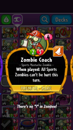 Zombie Coach's old statistics