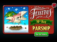 Parsnip in the 12 Days of Feastivus Advertisement