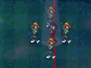 Maneuvering the Dancing Zombie to let it keep moving