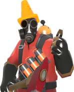 The Pyro with the Dead Cone equipped