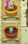 Sea-shroom being watered (animated, pre 11.8.1, lack of water pot)