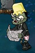 Buttered Newspaper Zombie with Newspaper