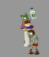 Granting animation of Roman Caesar Zombie