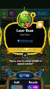 Laser Bean's statistics before update 1.8.23