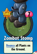 The player receiving Zombot Stomp from a Premium Pack