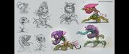 Set of concept redesigns (Plants vs. Zombies: Garden Warfare)