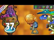 Plants vs Zombies 2 - Jurassic Marsh Day 37 -Plants Lvl 1 & No Premium-