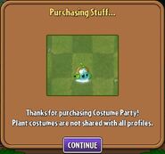 Purchasing Iceberg Lettuce's community costume