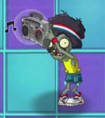 Boombox Zombie using his boombox