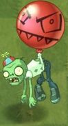 A glowing Balloon Zombie
