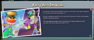 Captain Partyman's special showcase, along with Party Rose.