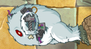 A defeated Treasure Yeti